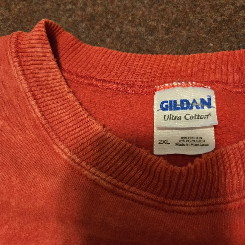 Vintage 1990s Men's Stone Aged Rockwear Crewneck Sweatshirt Distressed Size 2XL - Picture 3 of 13